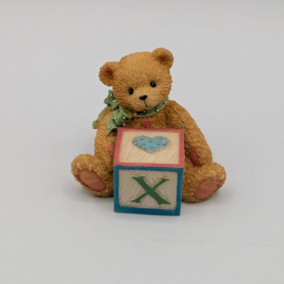 Cherished Teddies Bear with ABC "X" Block (158488X) 1995 - Picture 3 of 10